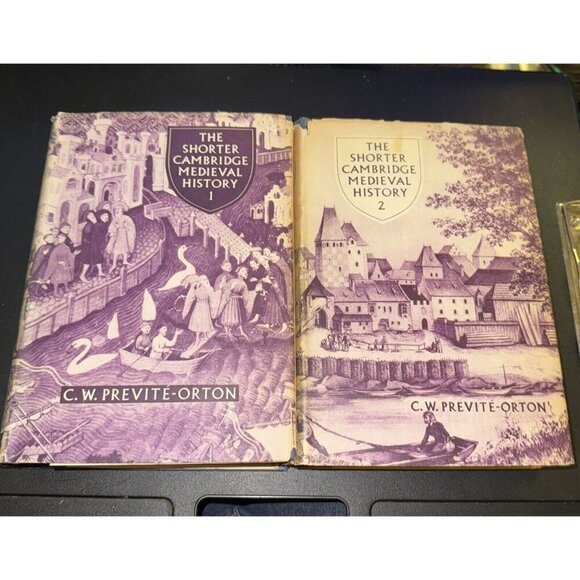Set Of 2 THE SHORTER CAMBRIDGE MEDIEVAL HISTORY 1952 VOLUMES 1 & 2 ILLUSTRATED - Picture 1 of 16